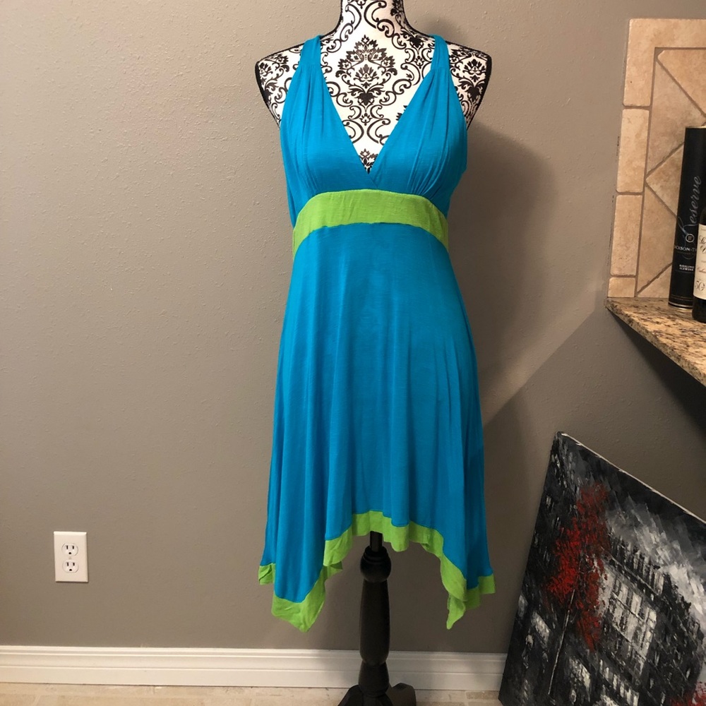 Turquoise & Green Cover Up